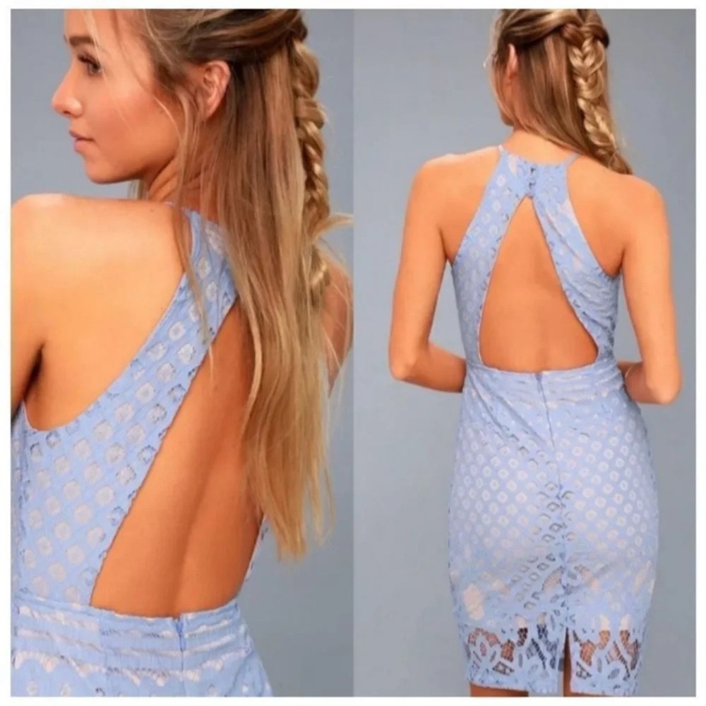 Lulus Blue Lace Dress